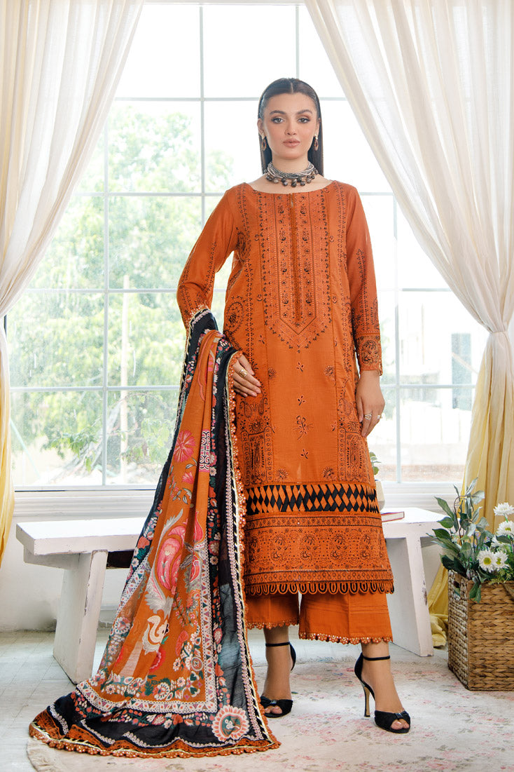 Marjjan | Cranation Lawn | SLC-22 B - Official Marjjan - Agha Fabrics UK
