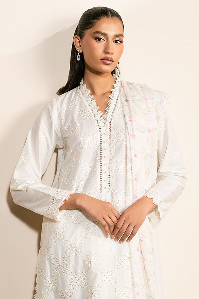 Cross Stitch | Mahiri Lawn 25 | IVORY GLINT - Official Cross Stitch - Agha Fabrics UK