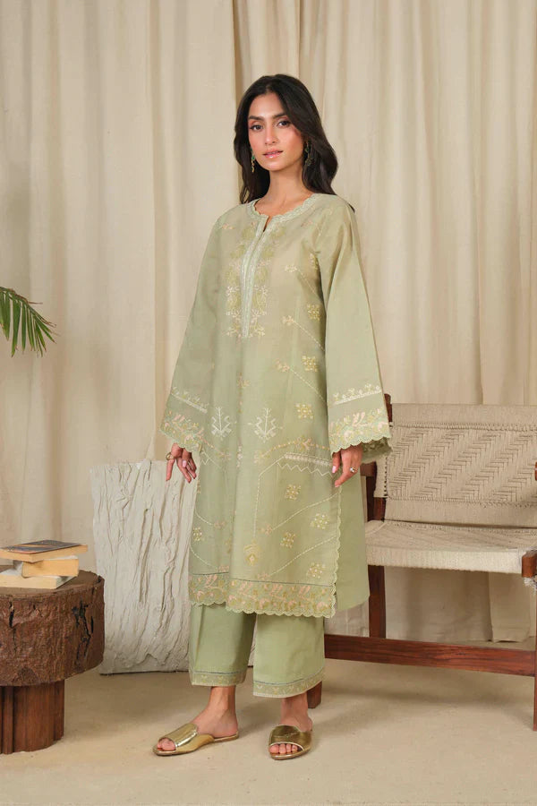Noor by Saadia Asad | Noor Pret 25 | D4 - Muted Green