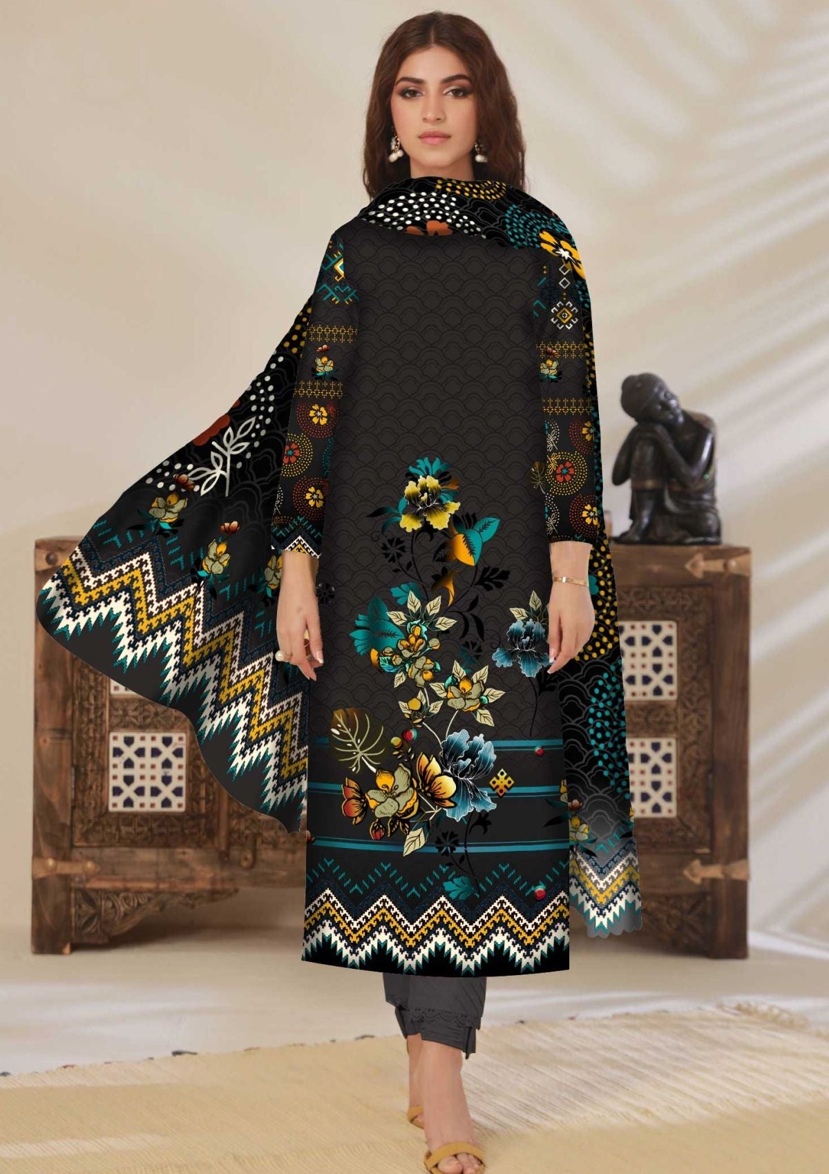 Winter Collection - Art n Style - Monsoon Linen - Volume 2 - A24#12 - Official Art n Style - Agha Fabrics UK