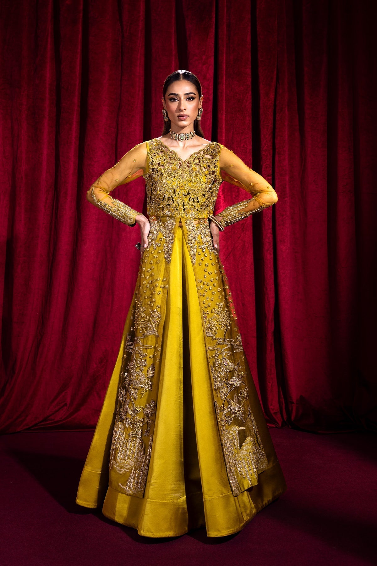 Mina Kashif | Luxury Pret | Saffron
