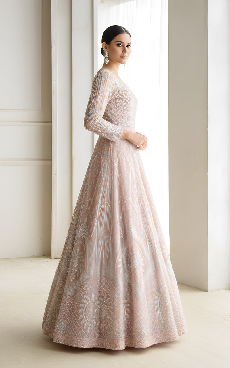 Threads and Motifs | Formal Dresses 25 | Net Embroidered Maxi