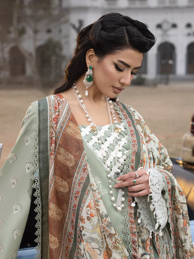 Faiza Faisal | Maya Luxury Lawn | Elena - Official Faiza Faisal - Agha Fabrics UK