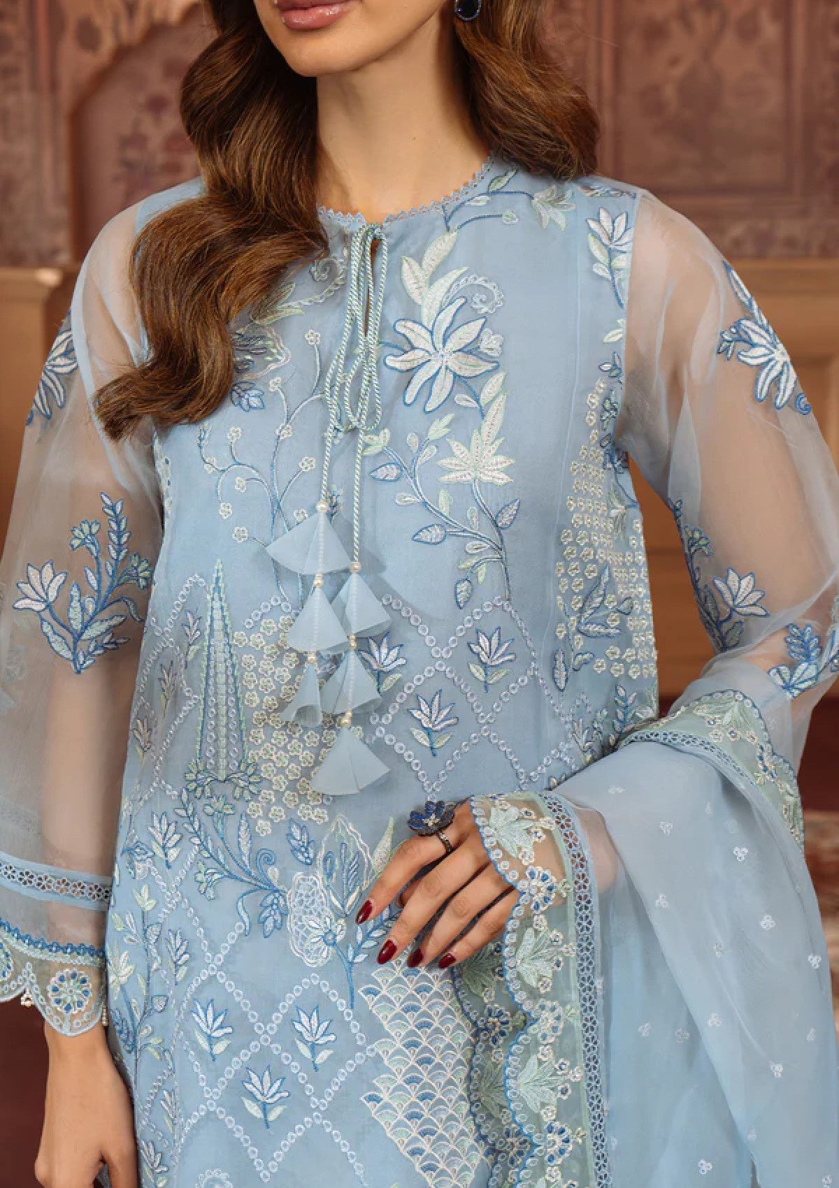 Formals - Sahar - Luxury Embroidered - S25-FE-V1-01 - Glacier Veil