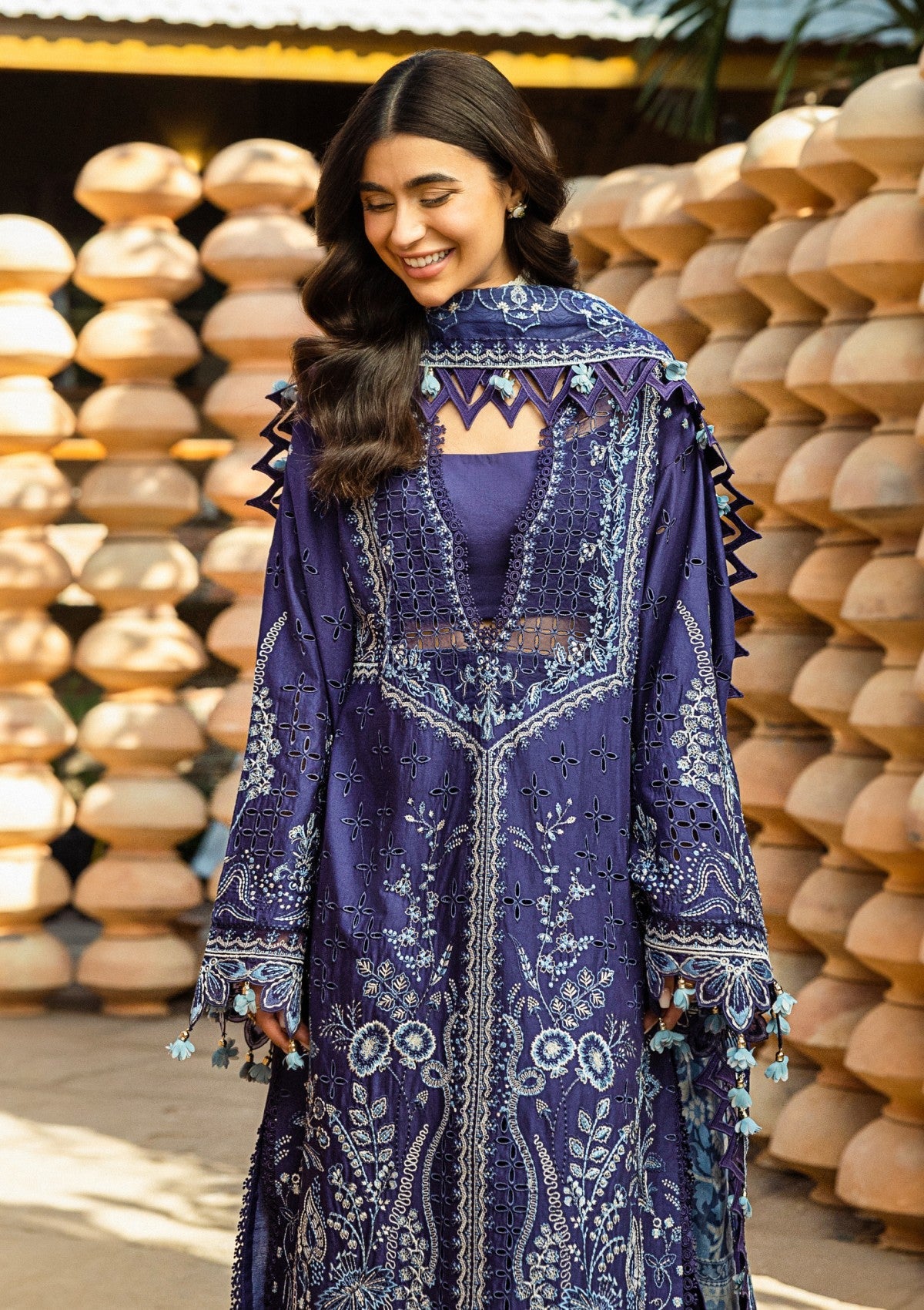 Lawn - Akbar Aslam - Alessandra - D#152 - Oceira - Official Akbar Aslam - Agha Fabrics UK