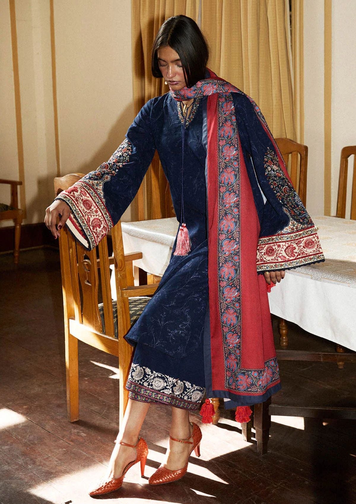 Winter Collection - Jugnu by Hussain Rehar - Autumn Winter - Fable - Official Jugnu by Hussain Rehar - Agha Fabrics UK