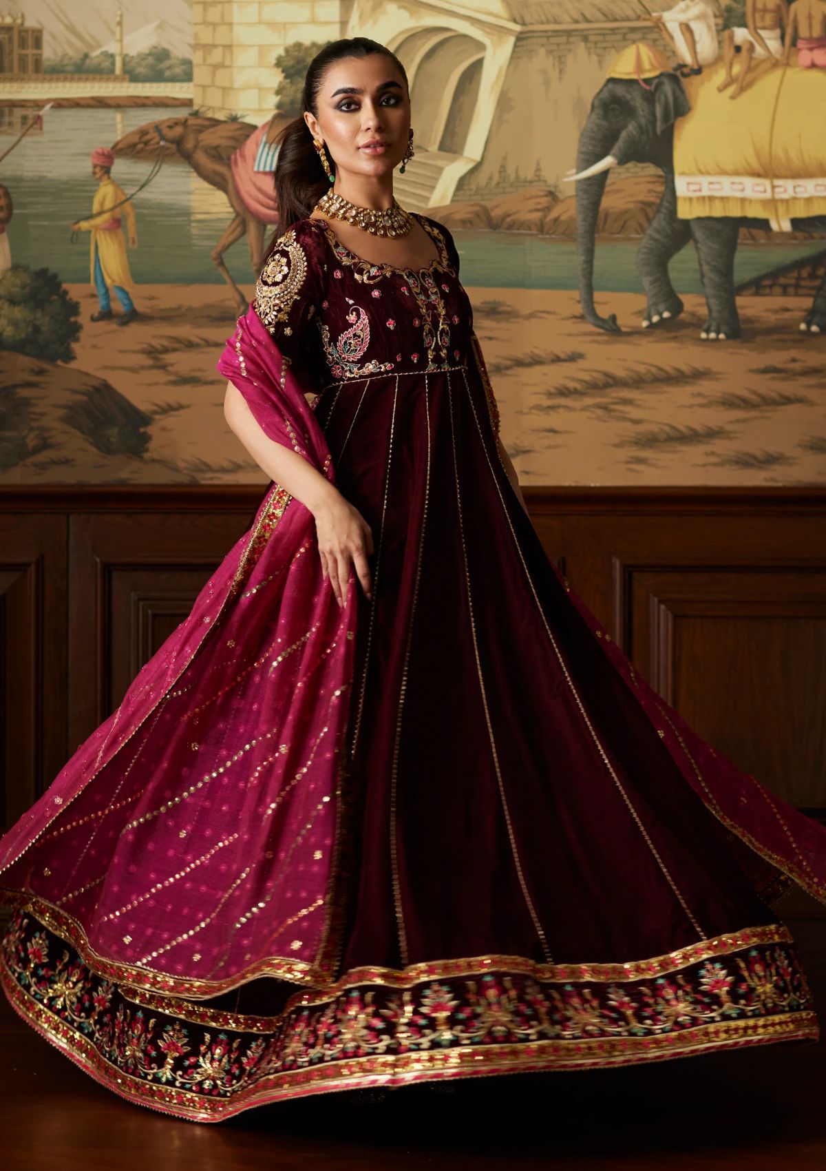 Winter Collection - Mina Hasan - Velvet Luxe - Daaniya