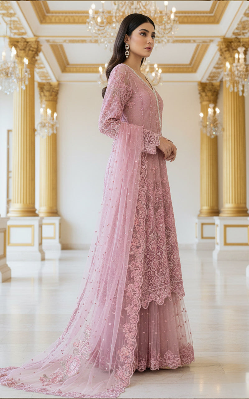 Threads and Motifs | Formal Dresses 25 | Embroidered Angrakha With Lehenga