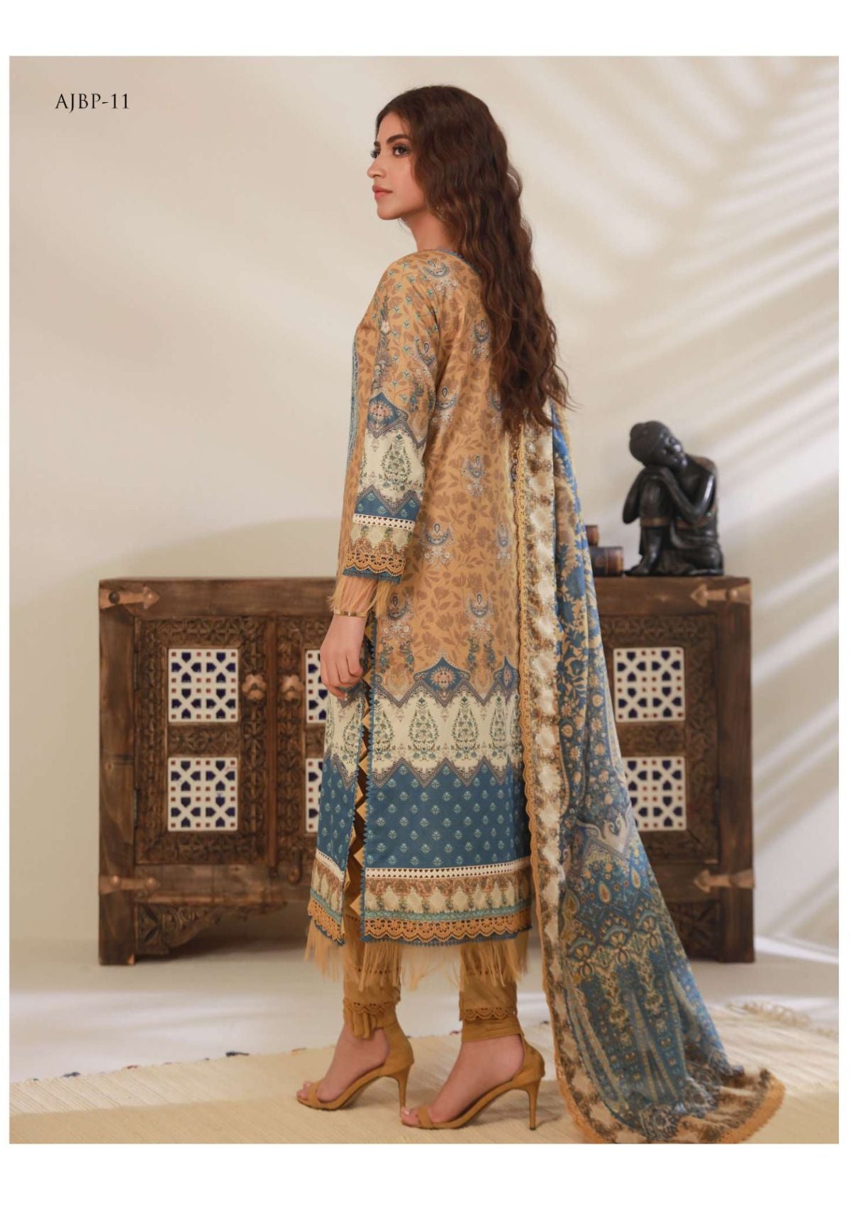 Lawn Collection - Asim Jofa - Prints - AJBP#11 - Official Asim Jofa - Agha Fabrics UK