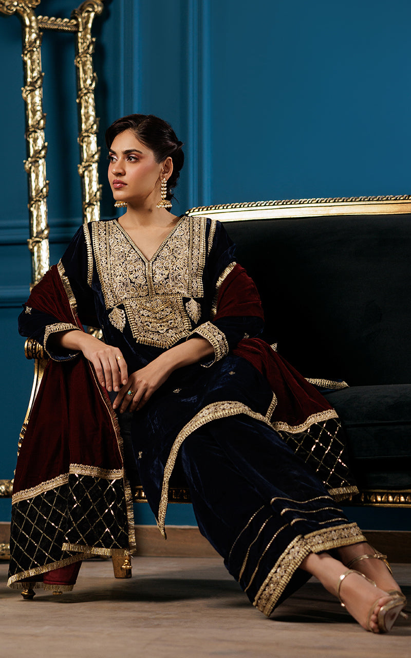 Threads and Motifs | Velvet Collection 25 | 2PC TV-05