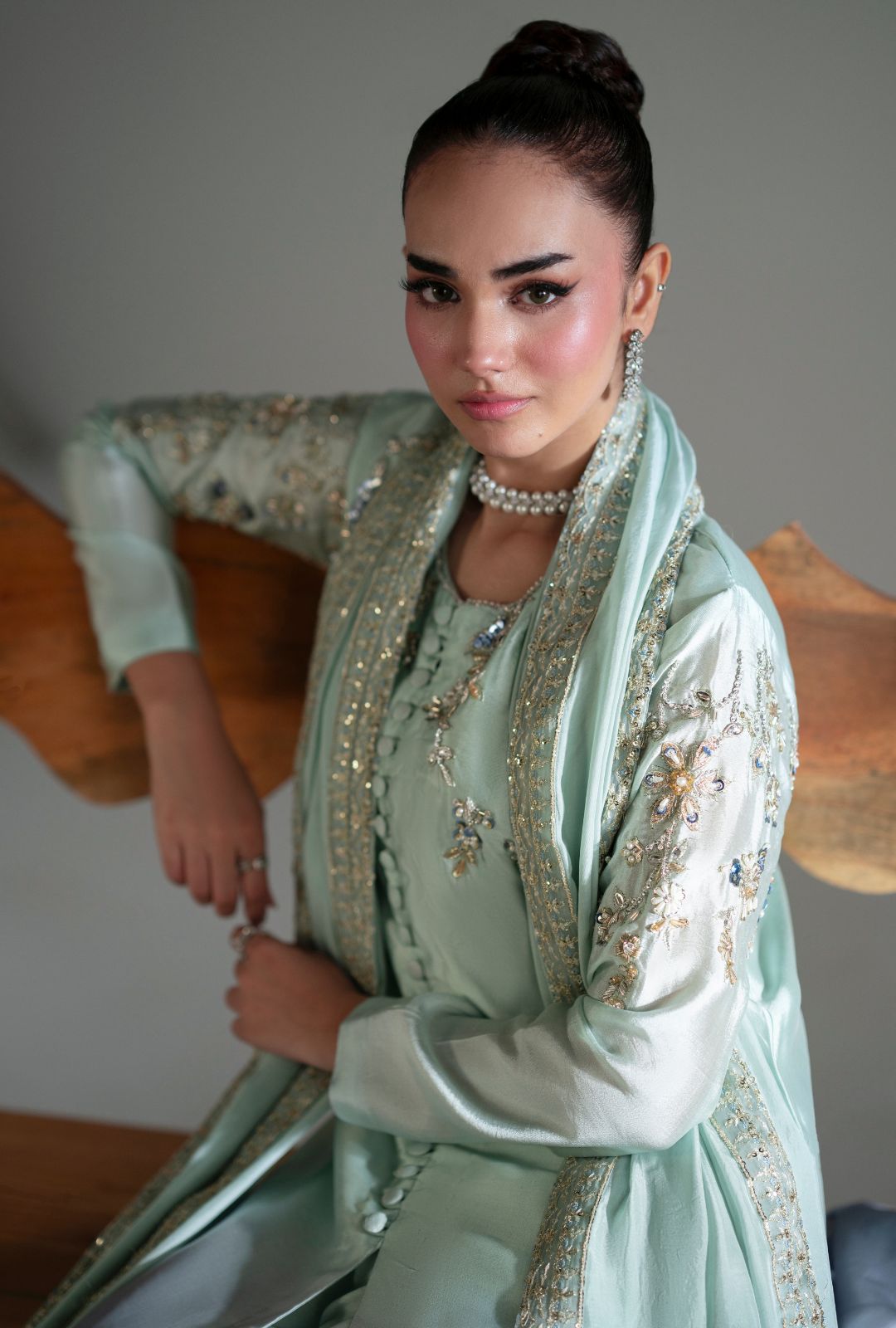 Inayat | Luminae Luxe Pret 25 | Crystal - Official Inayat - Agha Fabrics UK