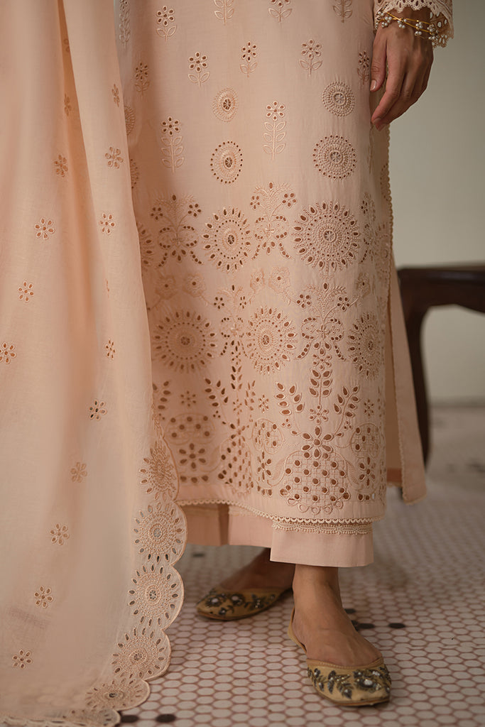 Cross Stitch | Chikankari Lawn 24 | PEARLED IVORY