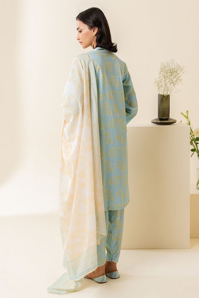 Cross Stitch | Daily Wear | BLUE FOLIAGE - Official Cross Stitch - Agha Fabrics UK