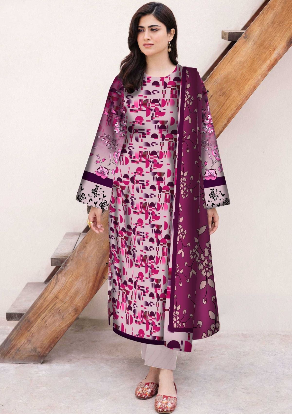 Winter Collection - Art n Style - Monsoon Linen 24 - AMS#09 - Official Art n Style - Agha Fabrics UK