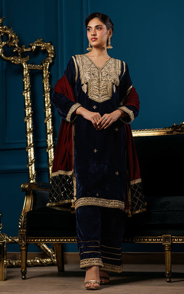 Threads and Motifs | Velvet Collection 25 | 2PC TV-05