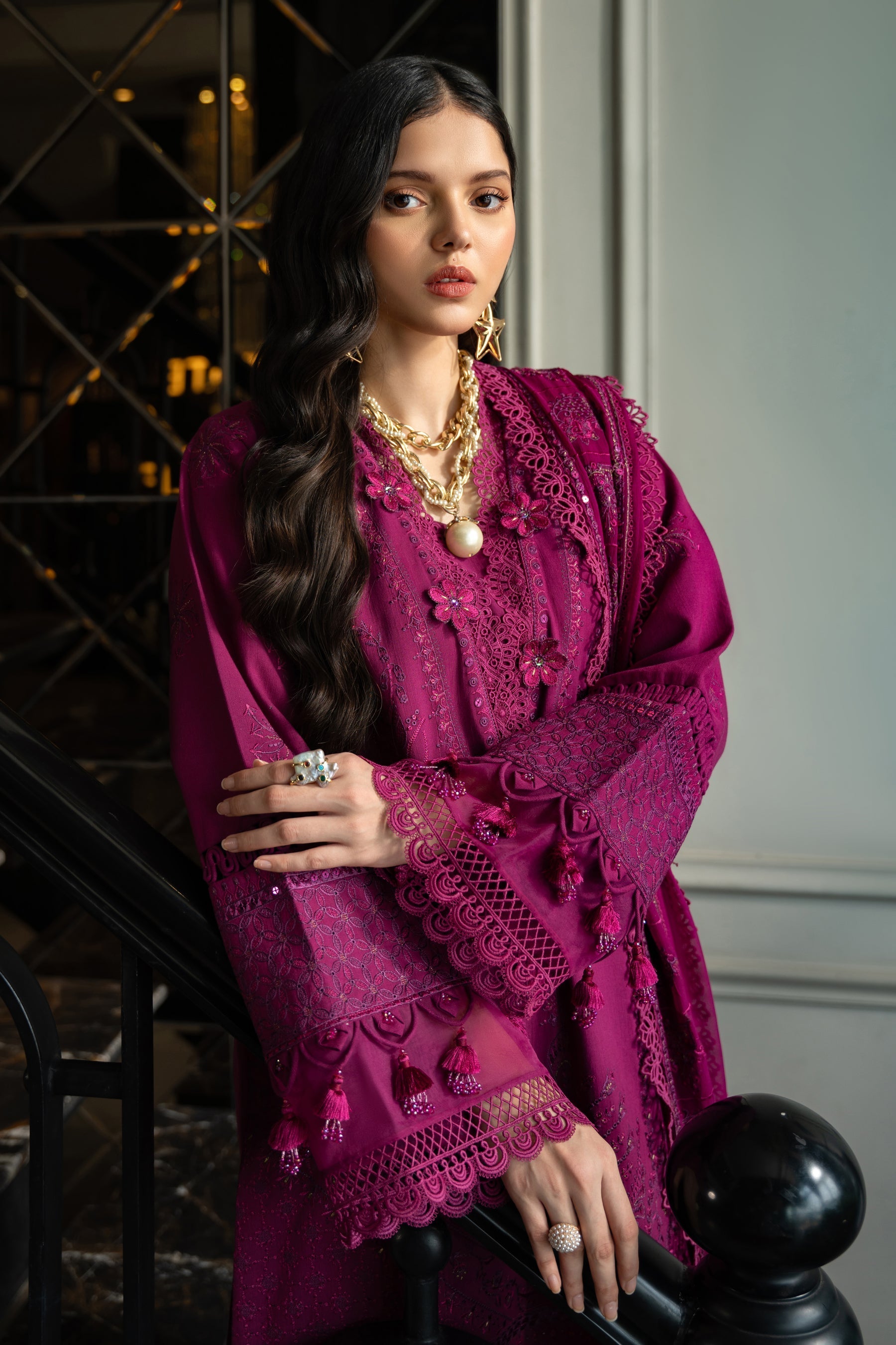Naqshi | Medaline Khaddar Collection | NASEEBO