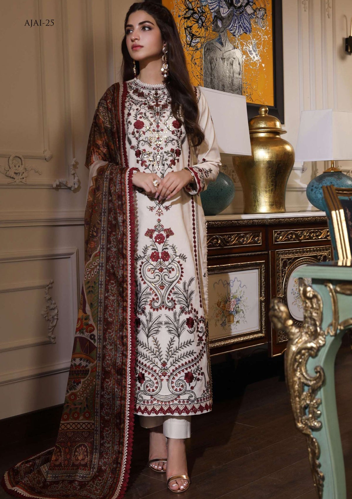 Lawn Collection - Asim Jofa - Aira - AJAI#25 - Official Asim Jofa - Agha Fabrics UK