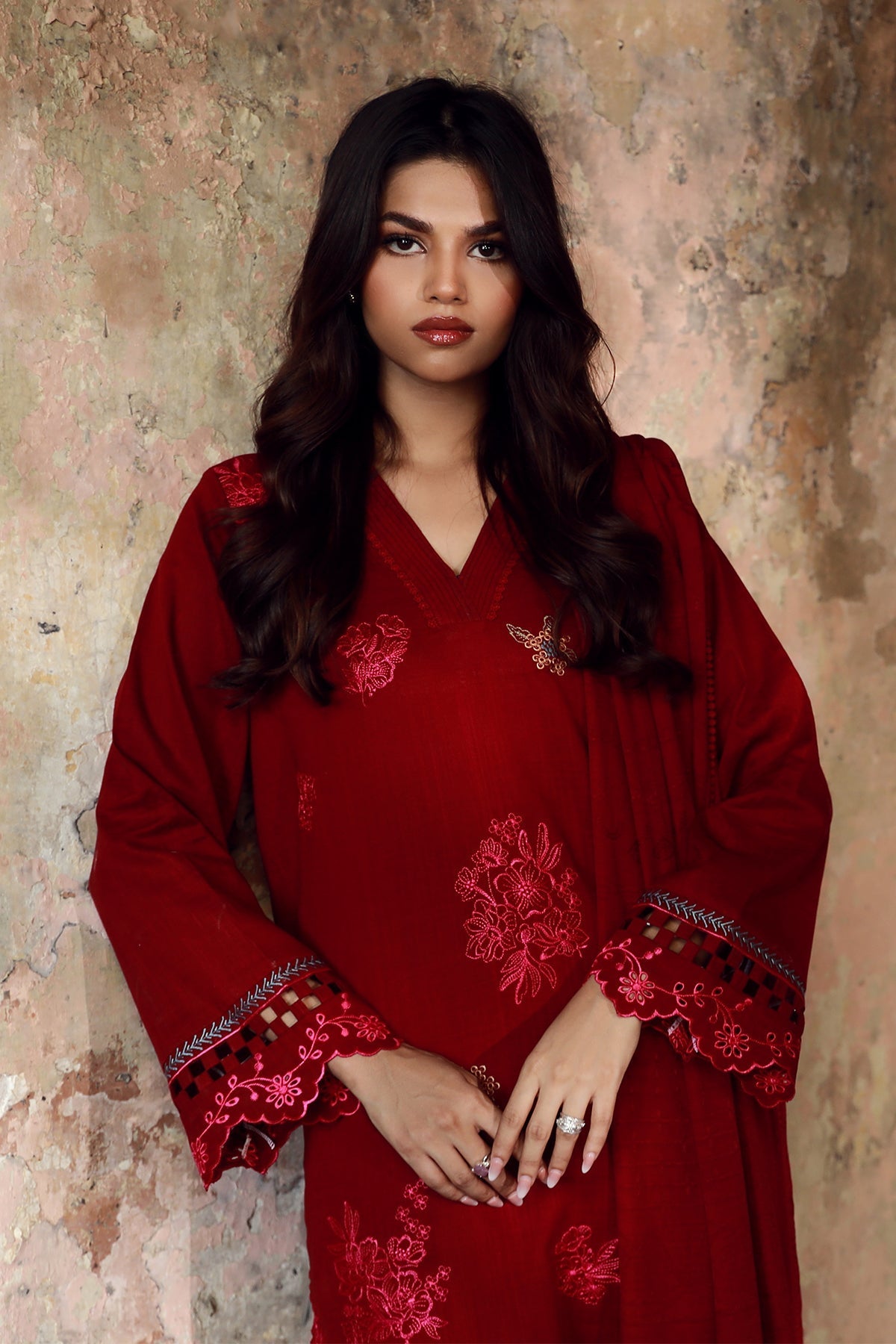 Sahar | Winter Collection | Crimson