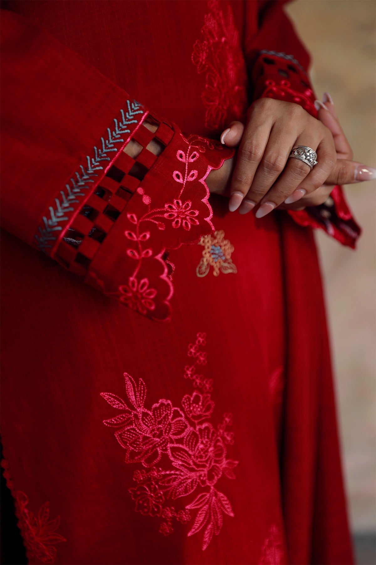 Sahar | Winter Collection | Crimson