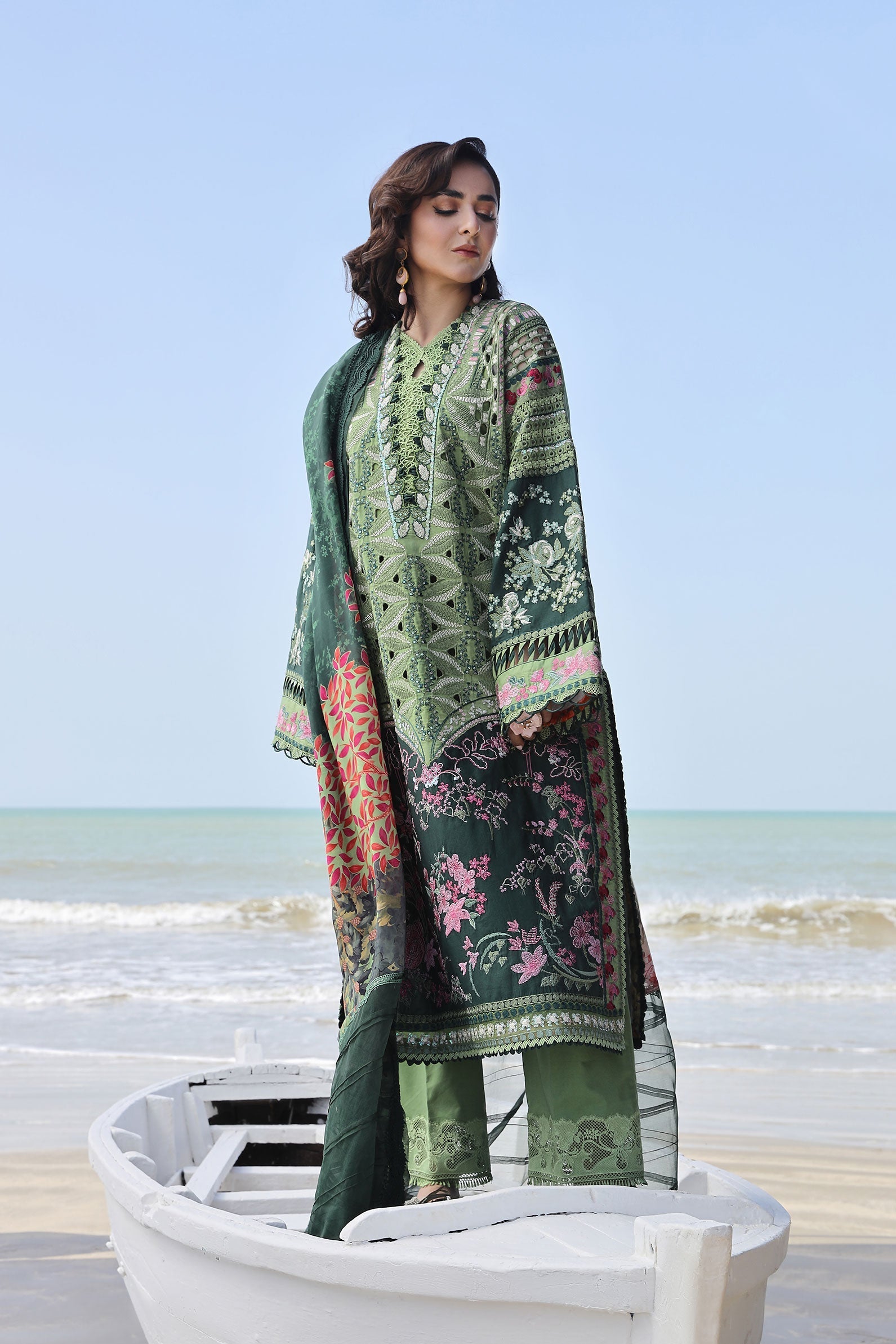 Maryam Hussain | Luxury Lawn 24 | GARDENIA - Official Maryam Hussain - Agha Fabrics UK