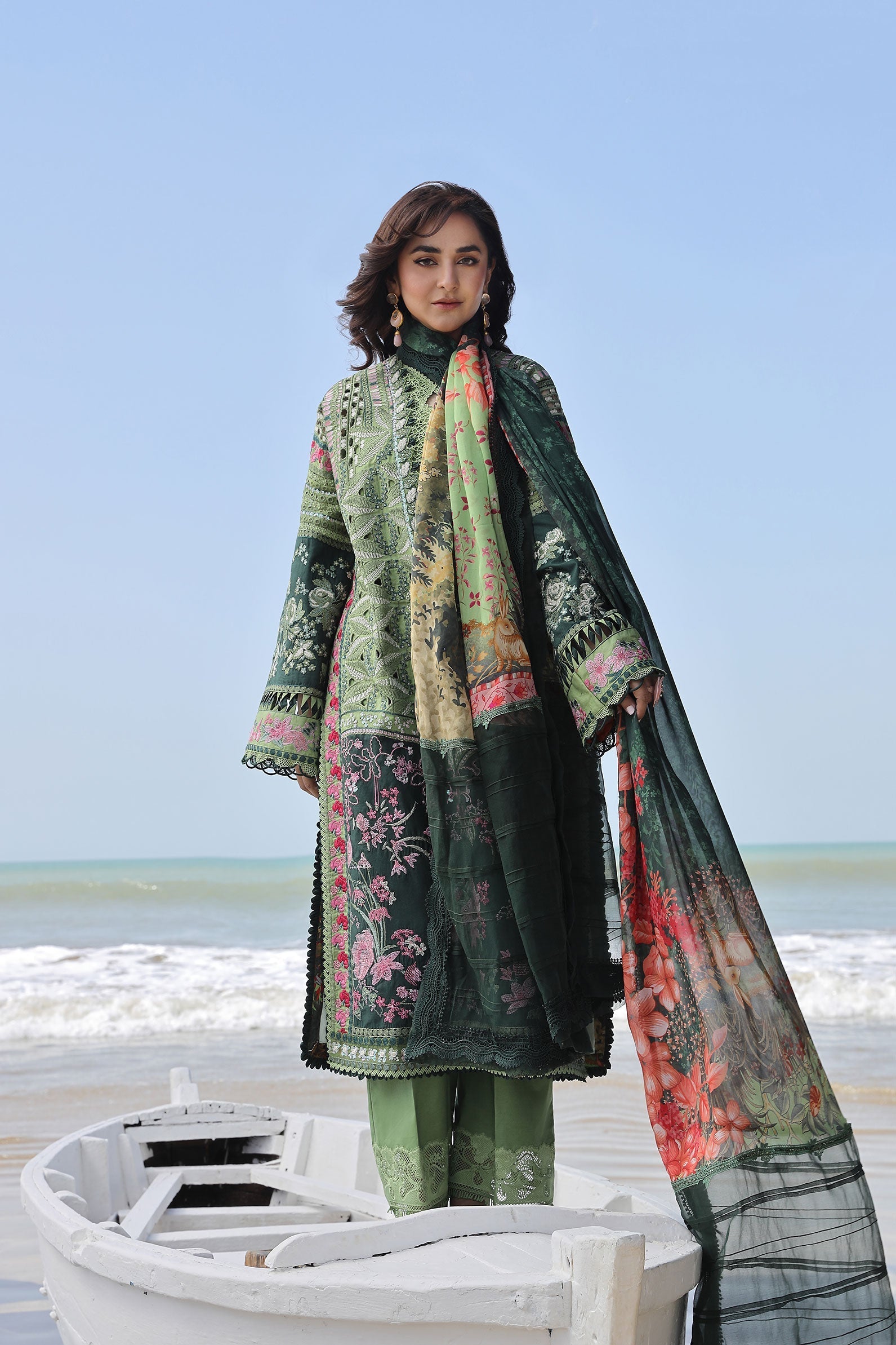 Maryam Hussain | Luxury Lawn 24 | GARDENIA - Official Maryam Hussain - Agha Fabrics UK