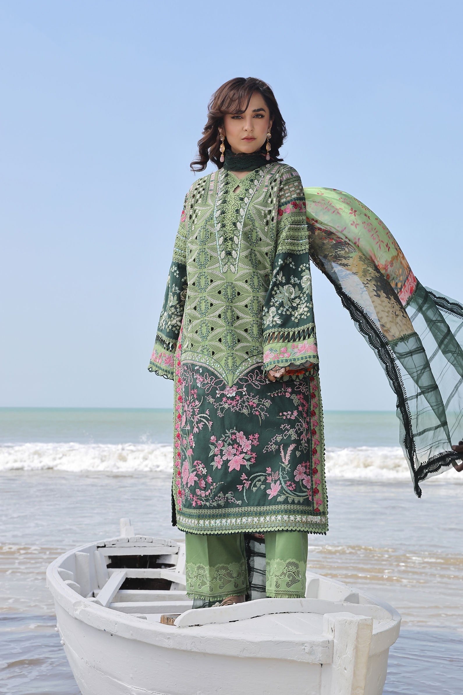 Maryam Hussain | Luxury Lawn 24 | GARDENIA - Official Maryam Hussain - Agha Fabrics UK
