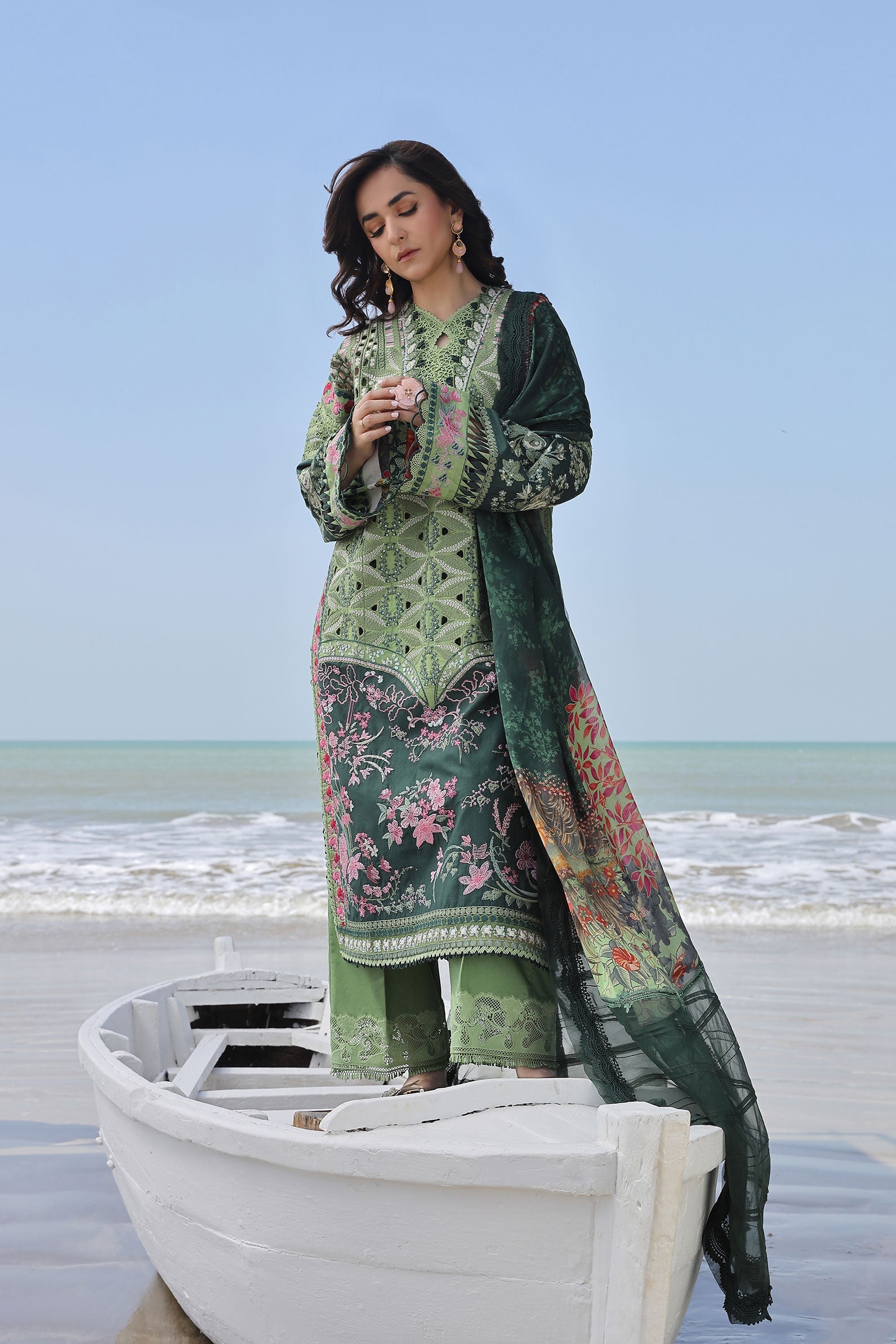 Maryam Hussain | Luxury Lawn 24 | GARDENIA - Official Maryam Hussain - Agha Fabrics UK