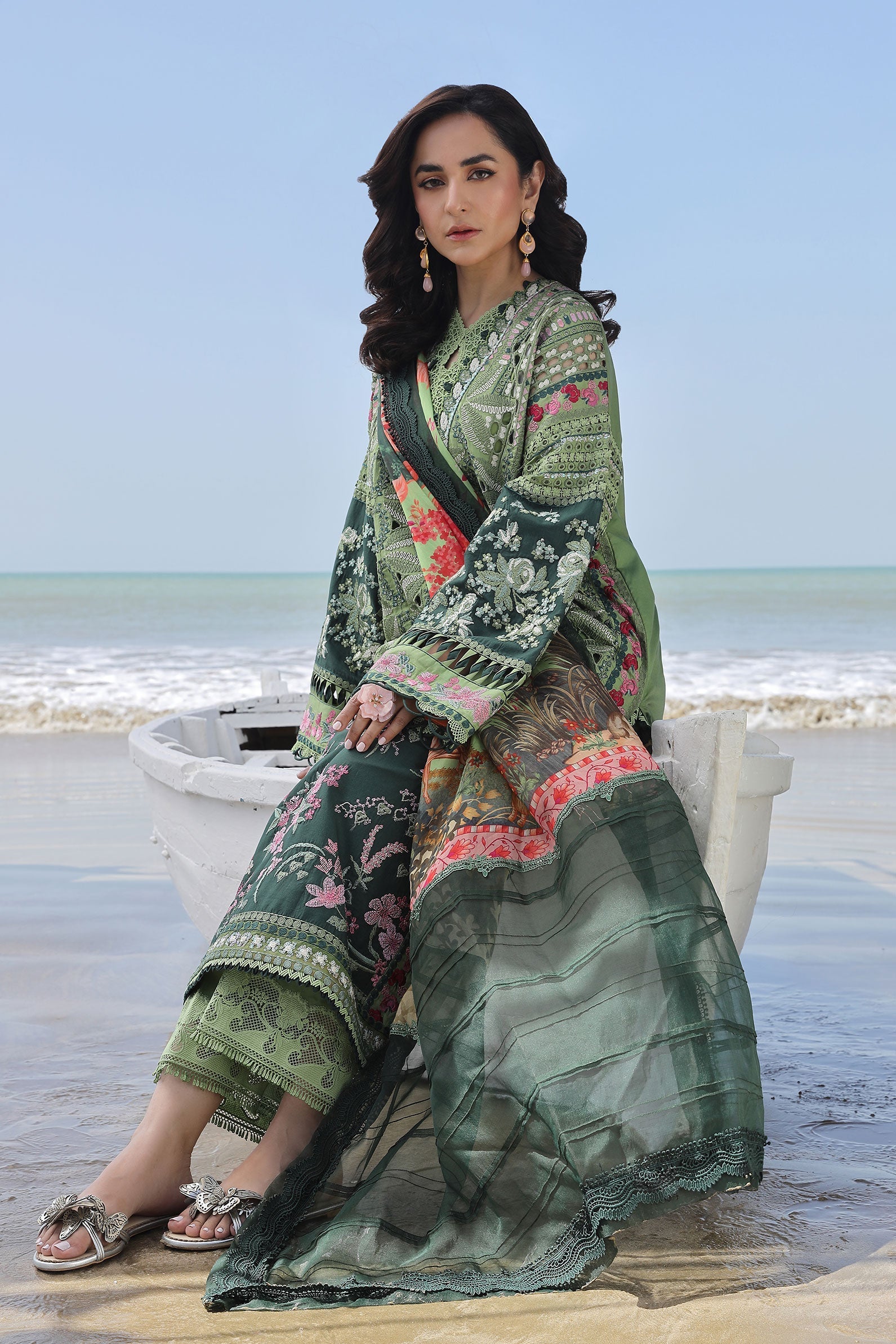 Maryam Hussain | Luxury Lawn 24 | GARDENIA - Official Maryam Hussain - Agha Fabrics UK