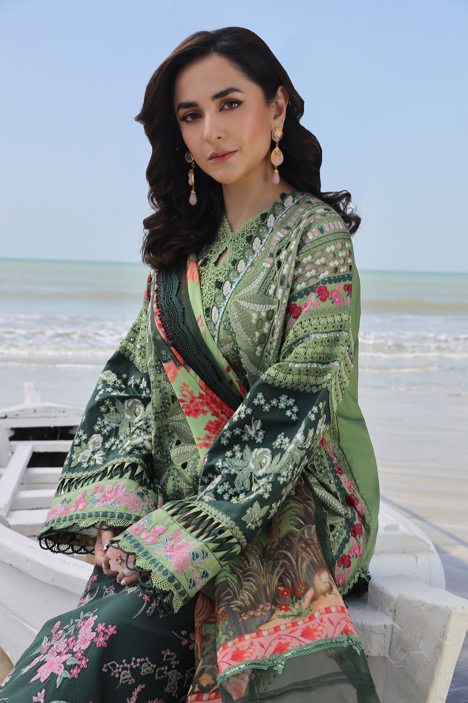 Maryam Hussain | Luxury Lawn 24 | GARDENIA - Official Maryam Hussain - Agha Fabrics UK
