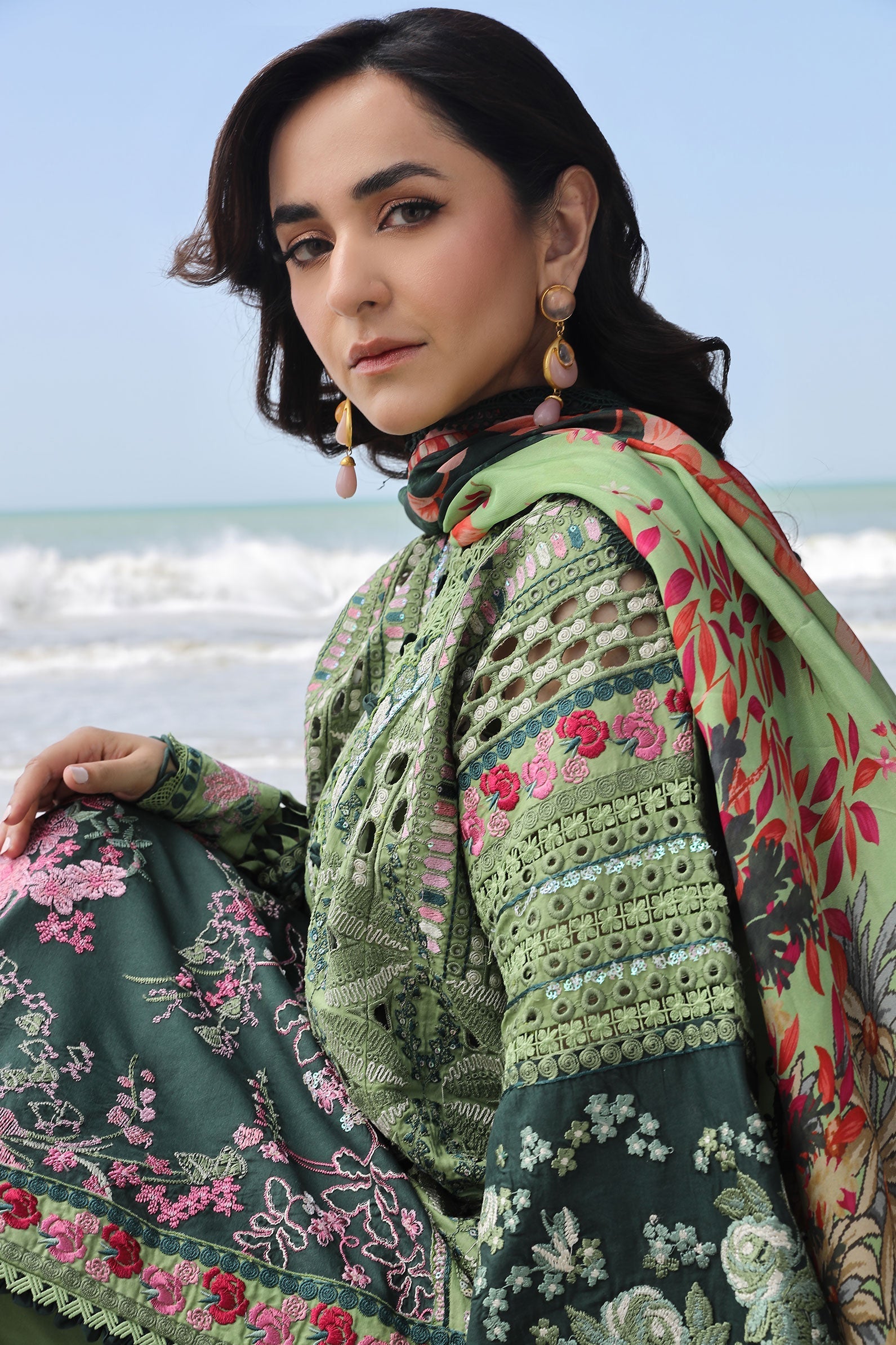 Maryam Hussain | Luxury Lawn 24 | GARDENIA - Official Maryam Hussain - Agha Fabrics UK