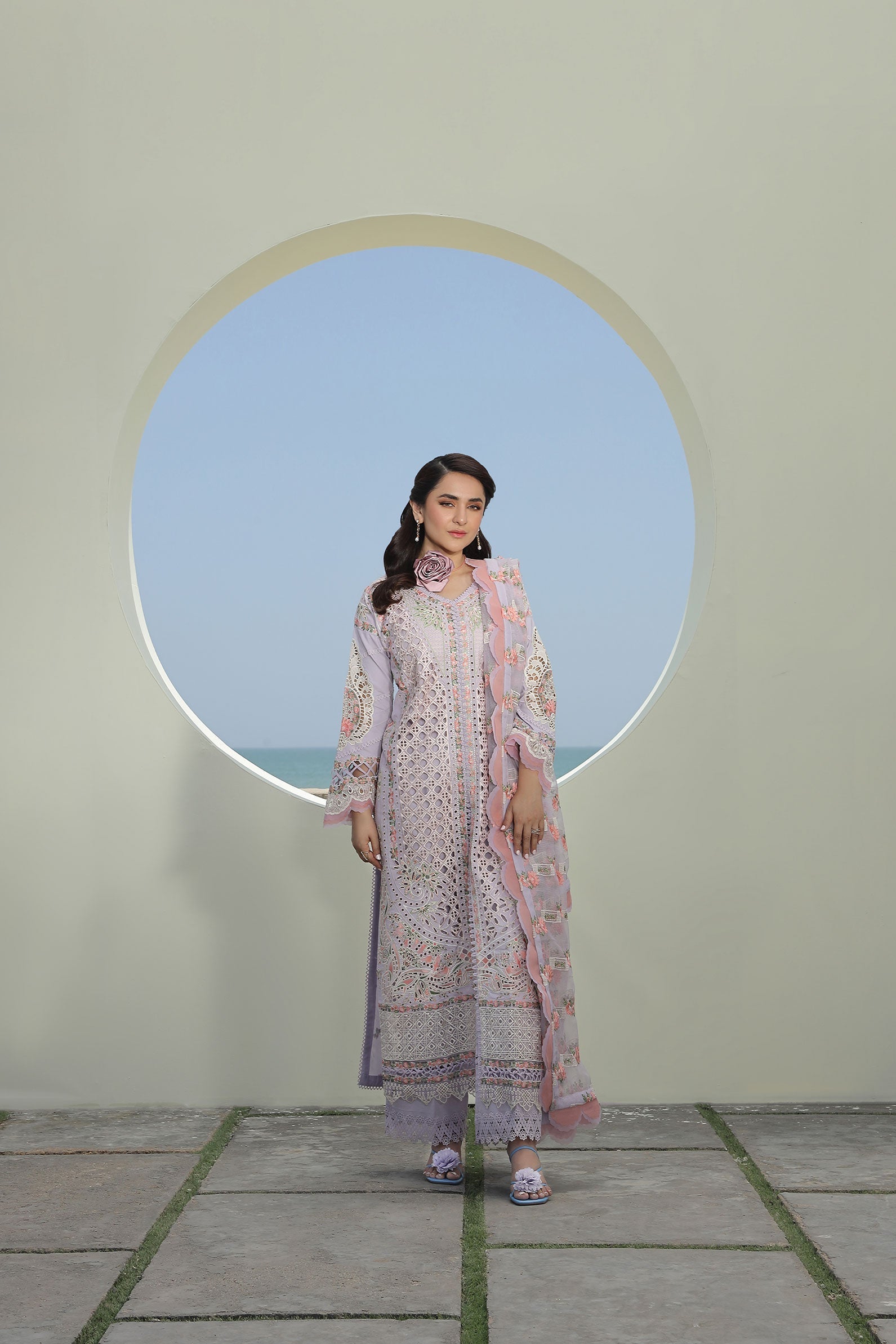 Maryam Hussain | Luxury Lawn 24 | FEROZ - Official Maryam Hussain - Agha Fabrics UK