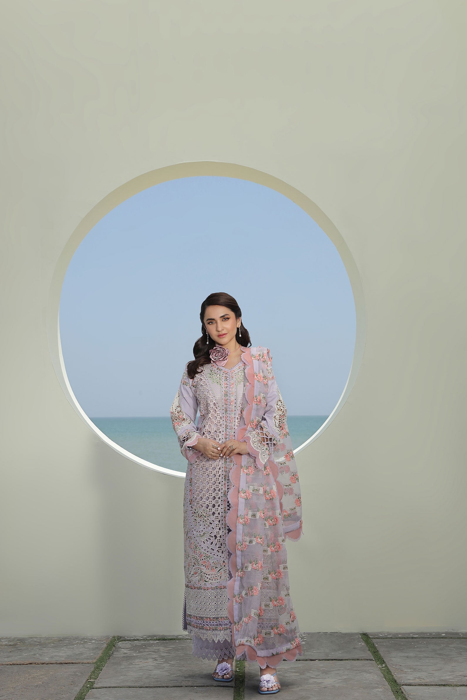 Maryam Hussain | Luxury Lawn 24 | FEROZ - Official Maryam Hussain - Agha Fabrics UK