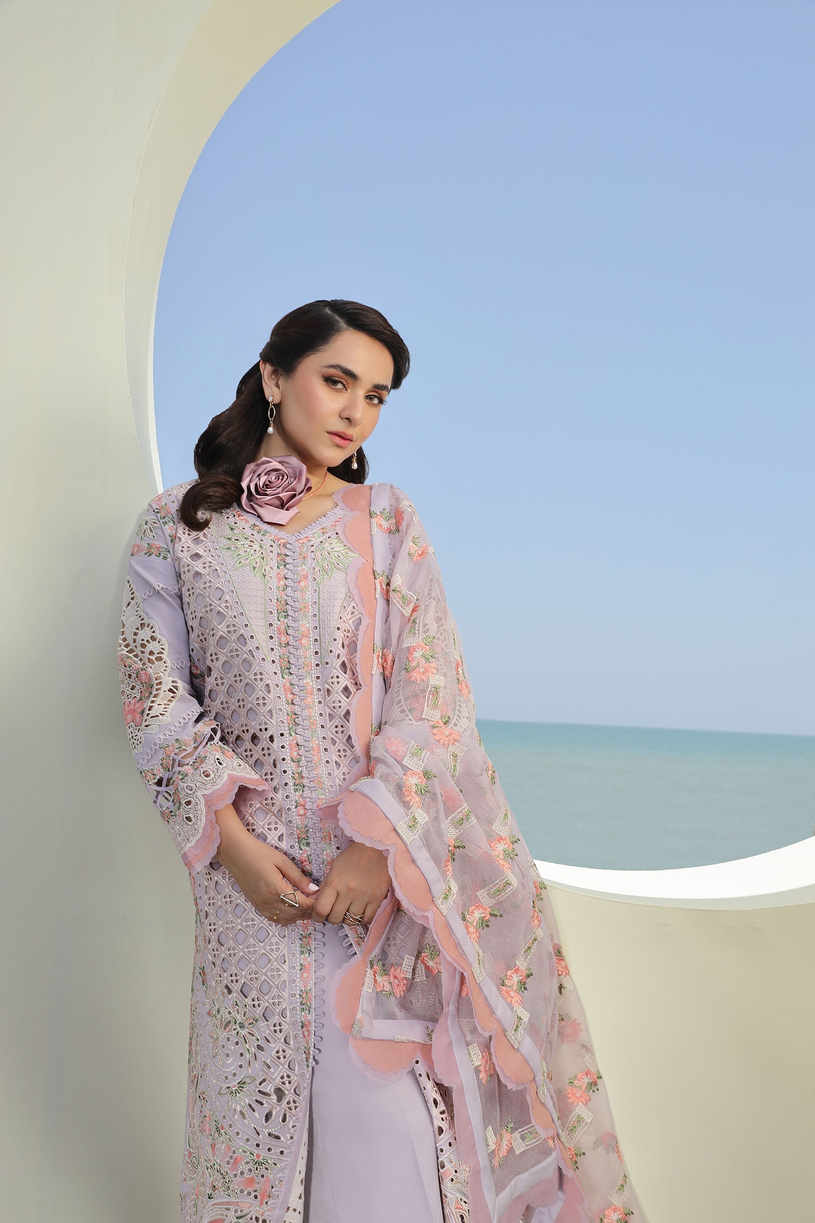Maryam Hussain | Luxury Lawn 24 | FEROZ - Official Maryam Hussain - Agha Fabrics UK