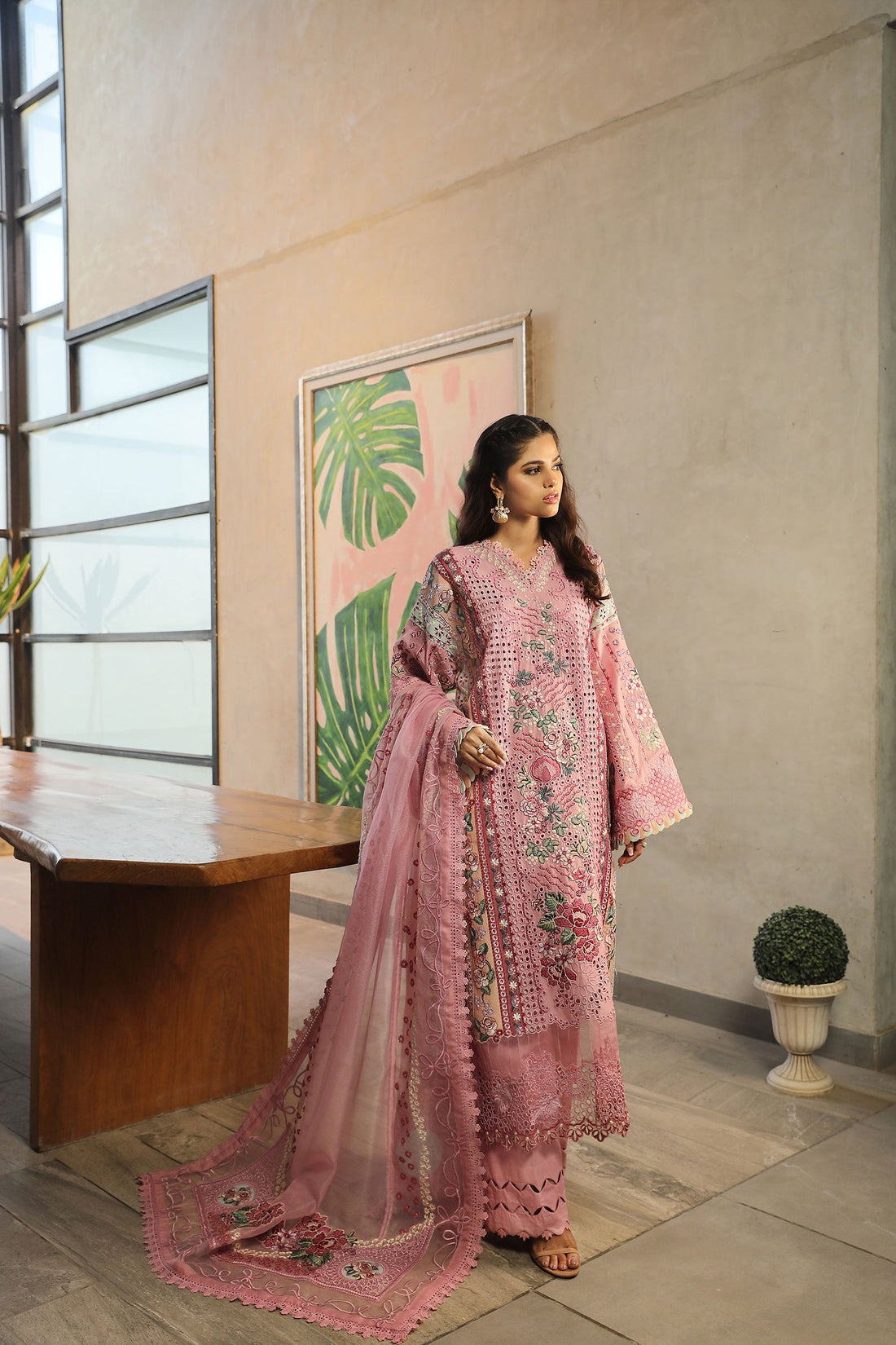Maryam Hussain | Luxury Lawn 24 | CORAL - Official Maryam Hussain - Agha Fabrics UK