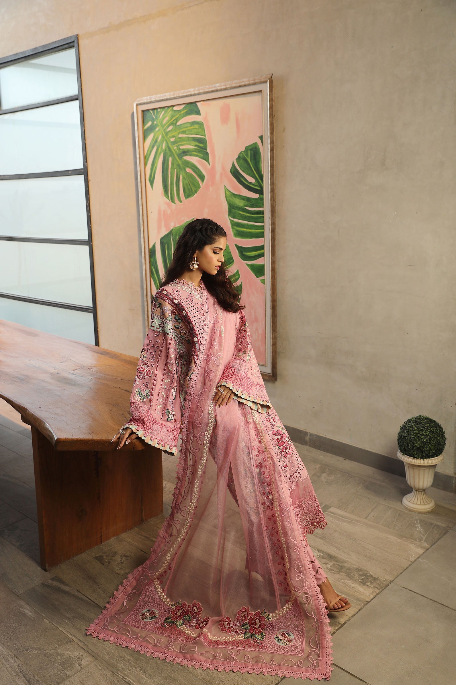 Maryam Hussain | Luxury Lawn 24 | CORAL - Official Maryam Hussain - Agha Fabrics UK