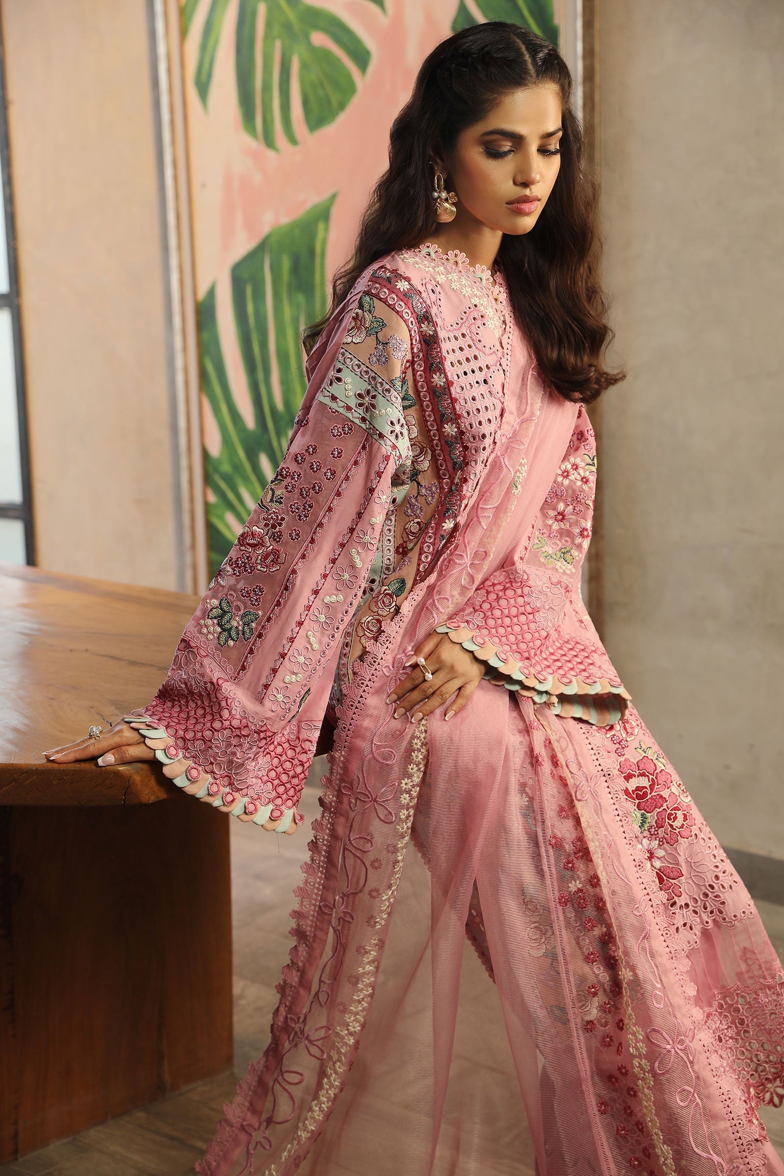Maryam Hussain | Luxury Lawn 24 | CORAL - Official Maryam Hussain - Agha Fabrics UK