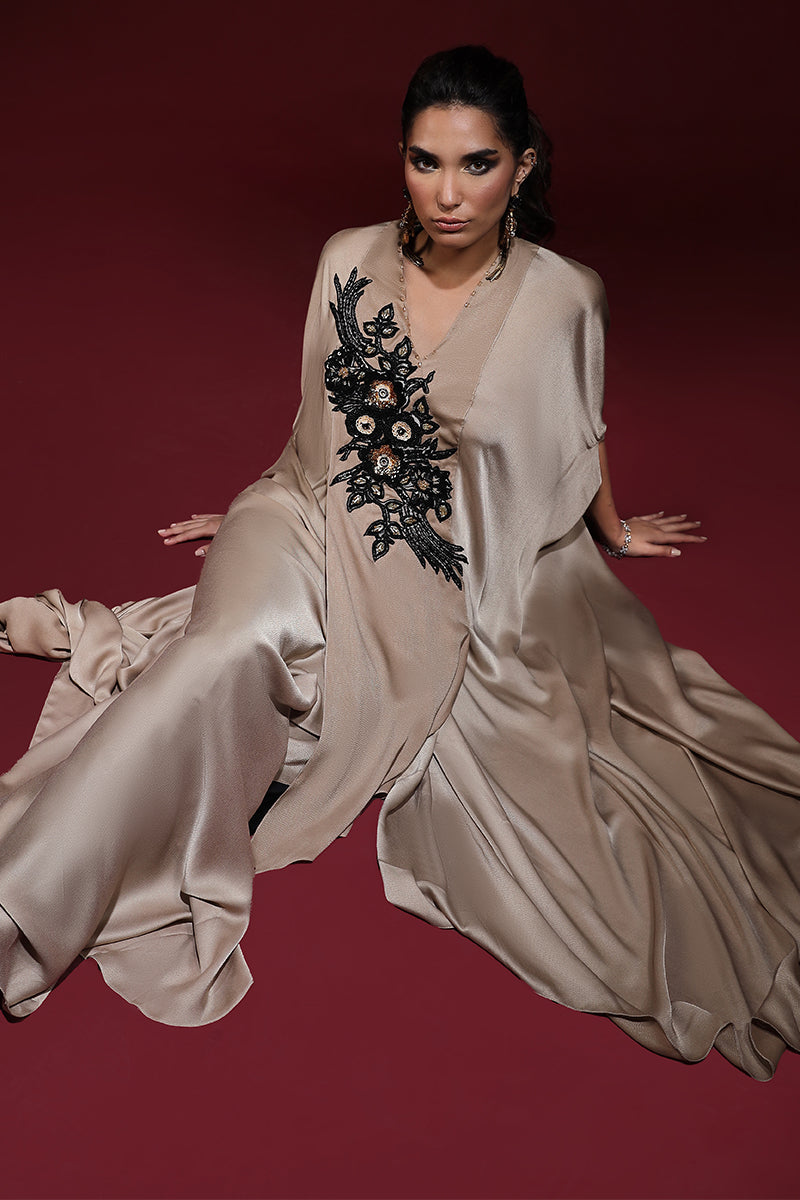 Wardha Saleem | Luxury Pret Fusion Wear | SAHARA DRAPE WITH PANTS (2PC)