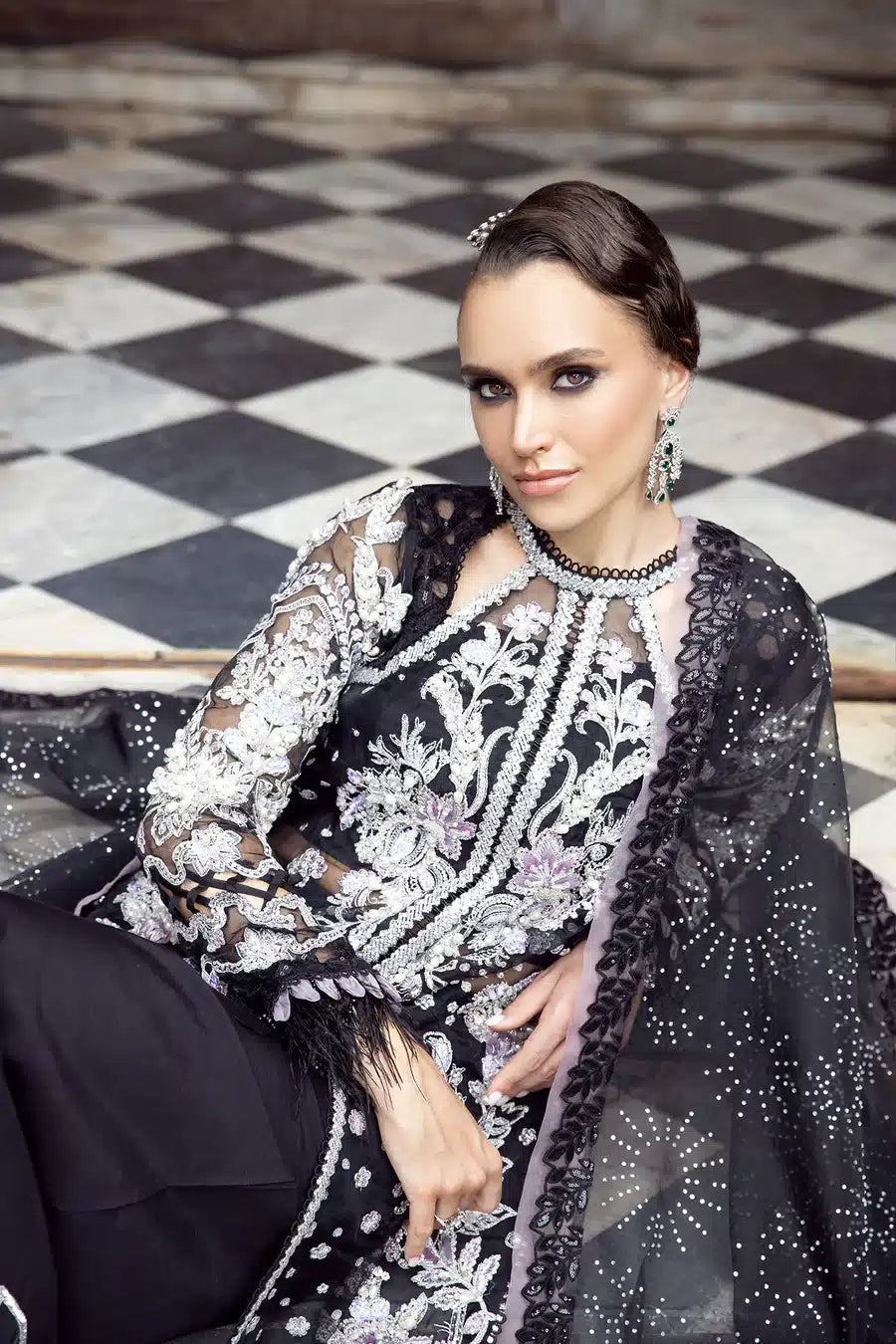 Maryam Hussain | Raha Luxury Festive 23 | Danisa - Official Maryam Hussian - Agha Fabrics UK