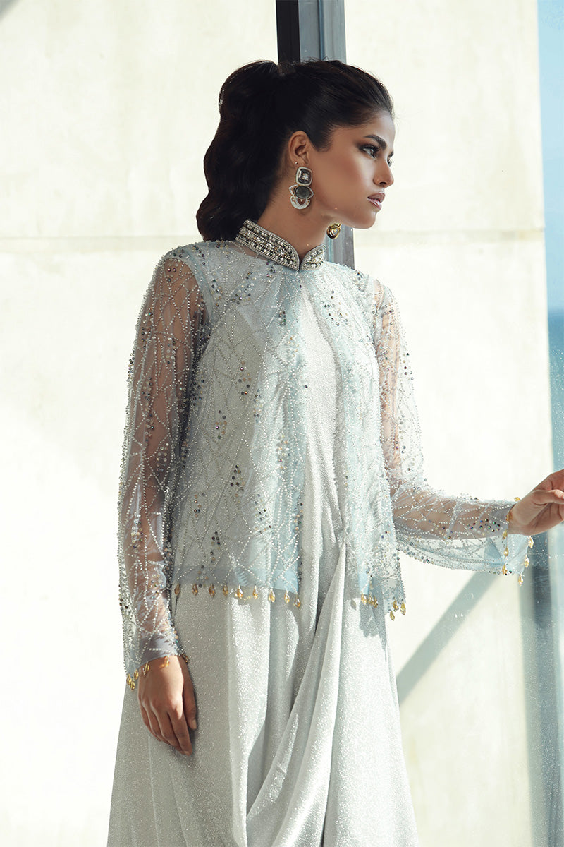 Wardha Saleem | Luxury Pret Fusion Wear | PEARL (2PC)