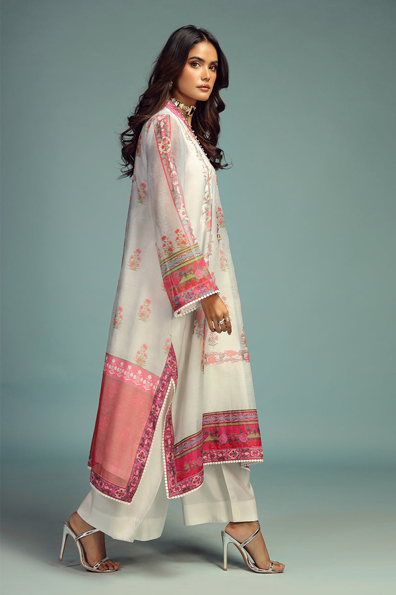 Wardha Saleem | Luxury Pret Traditional Wear | GUL BAHAAR SHIRT WITH DUPATTA (2 PC) - Official Wardha Saleem - Agha Fabrics UK