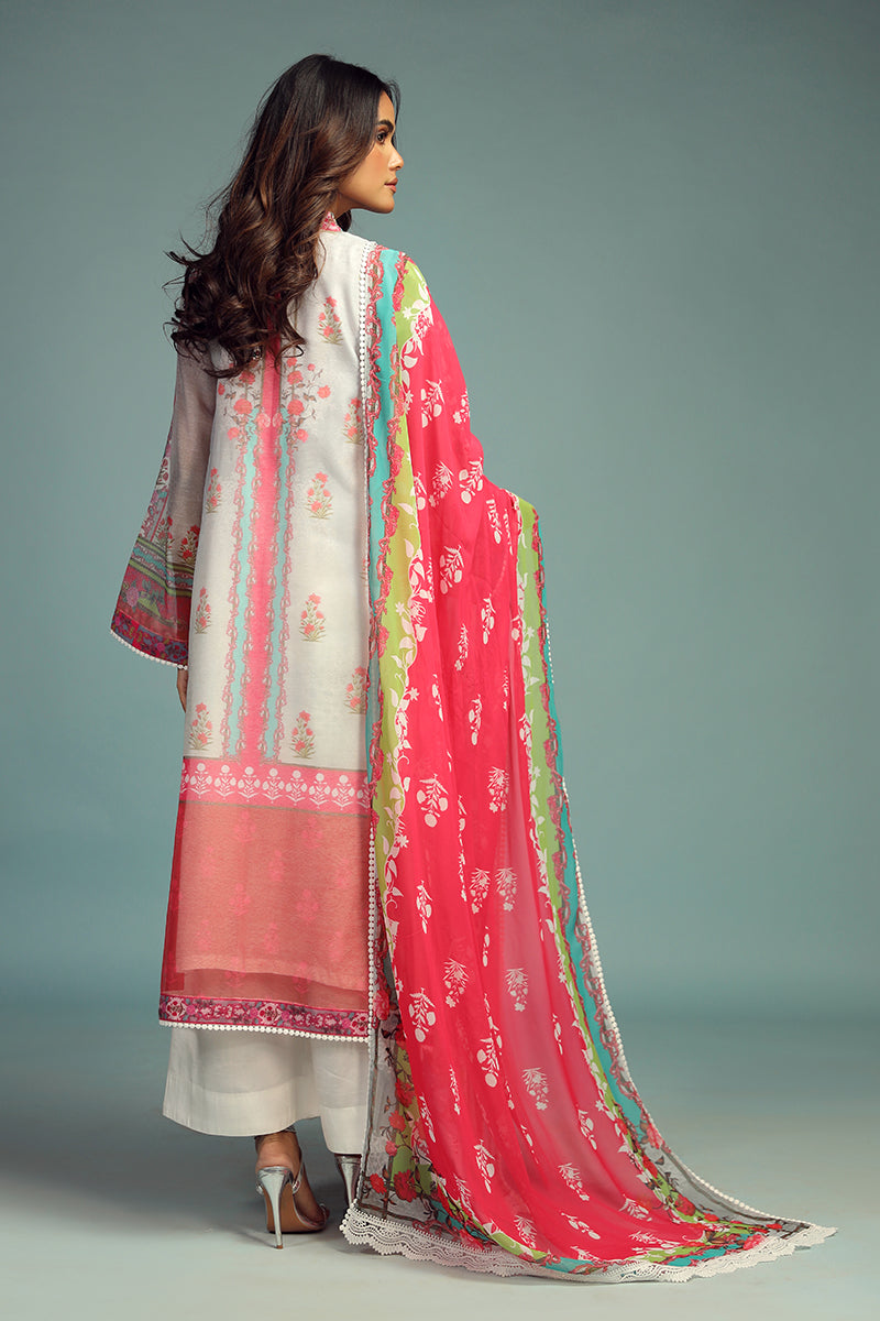 Wardha Saleem | Luxury Pret Traditional Wear | GUL BAHAAR SHIRT WITH DUPATTA (2 PC) - Official Wardha Saleem - Agha Fabrics UK