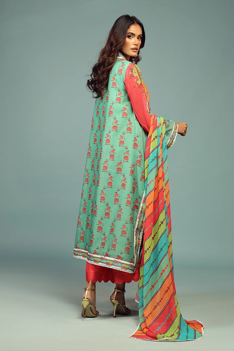 Wardha Saleem | Luxury Pret Traditional Wear | AFSANEH SHIRT WITH DUPATTA ( 2 PC) - Official Wardha Saleem - Agha Fabrics UK