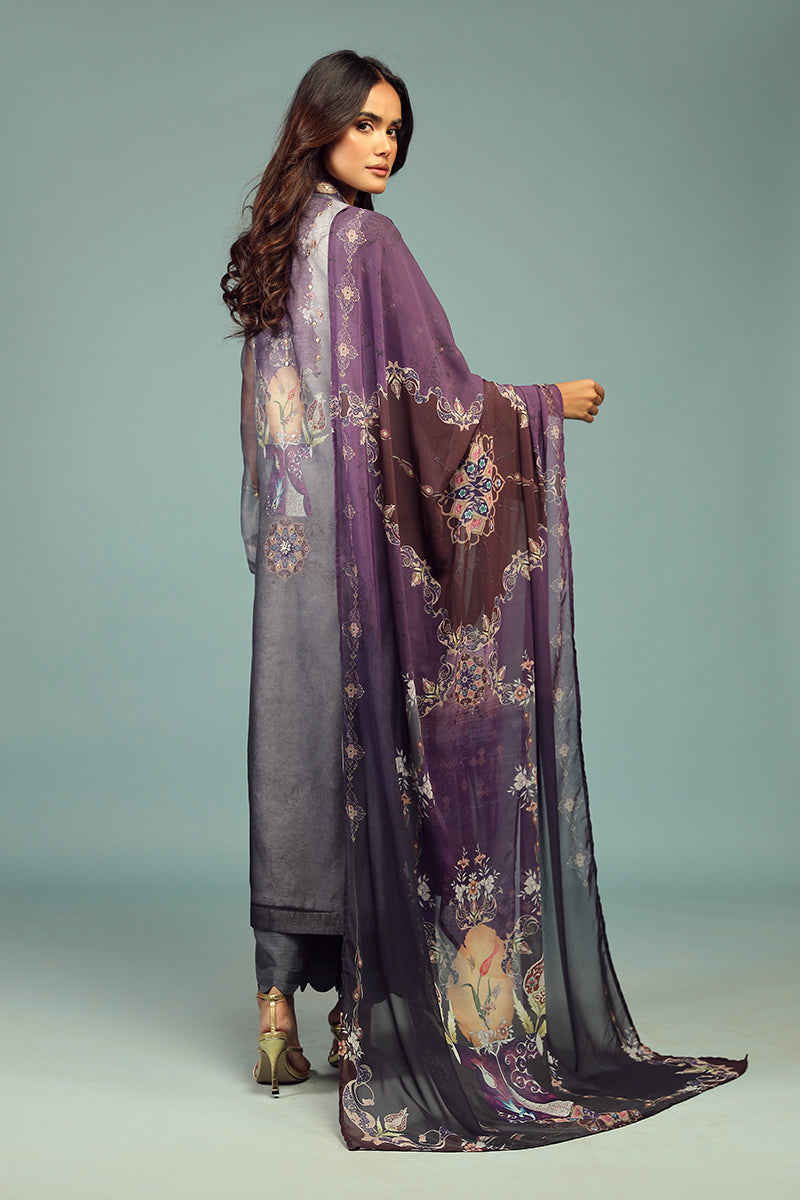 Wardha Saleem | Luxury Pret Traditional Wear | DARVESH SHIRT WITH DUPATTA ( 2 PC) - Official Wardha Saleem - Agha Fabrics UK