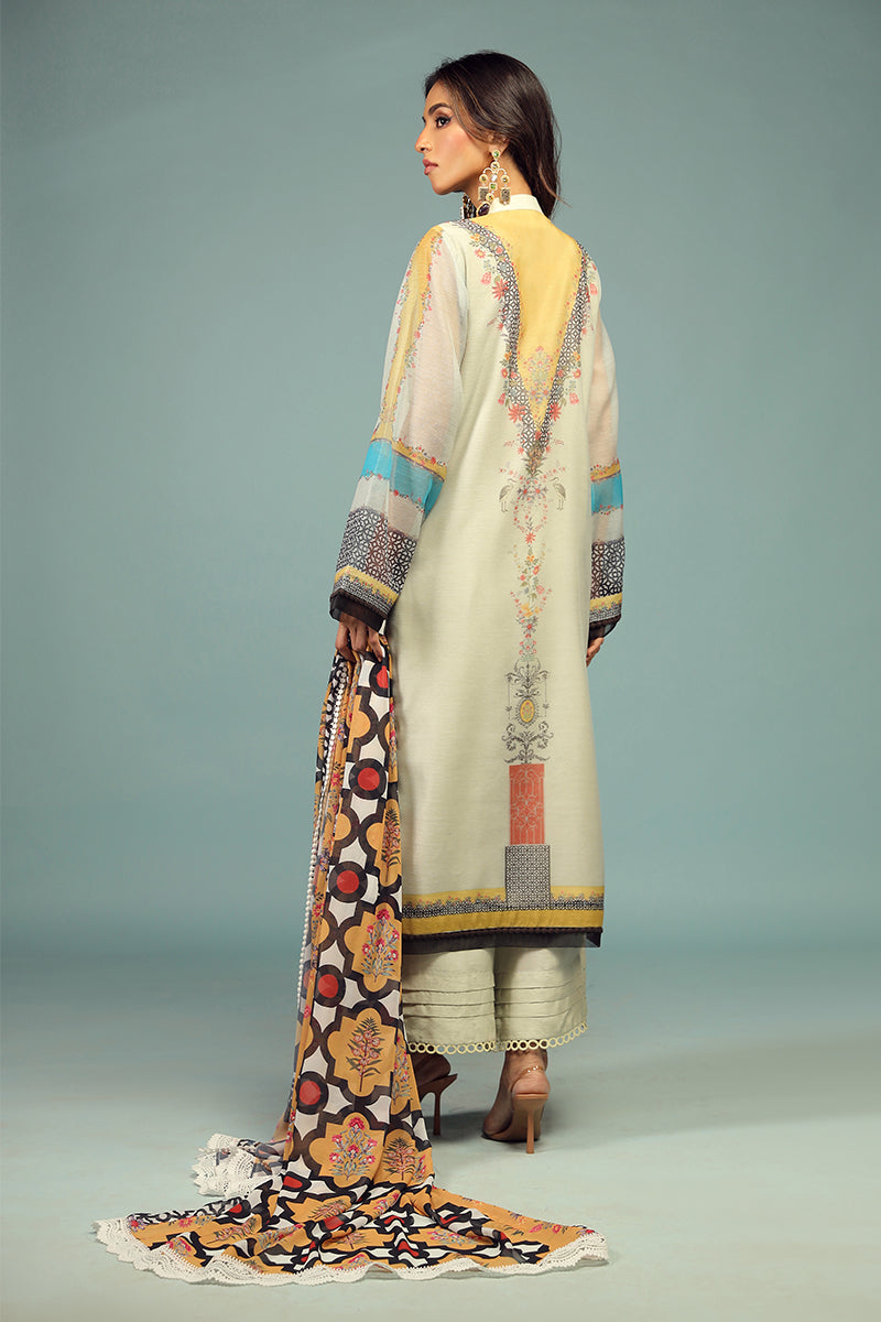 Wardha Saleem | Luxury Pret Traditional Wear | BARAHDARI SHIRT WITH DUPATTA ( 2 PC) - Official Wardha Saleem - Agha Fabrics UK