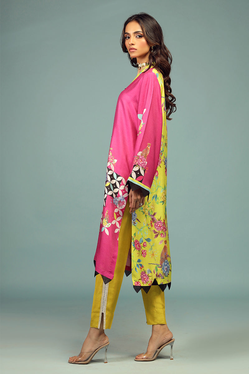 Wardha Saleem | Luxury Pret Traditional Wear | SHIKARGAH SHIRT WITH DUPATTA ( 2 PC) - Official Wardha Saleem - Agha Fabrics UK