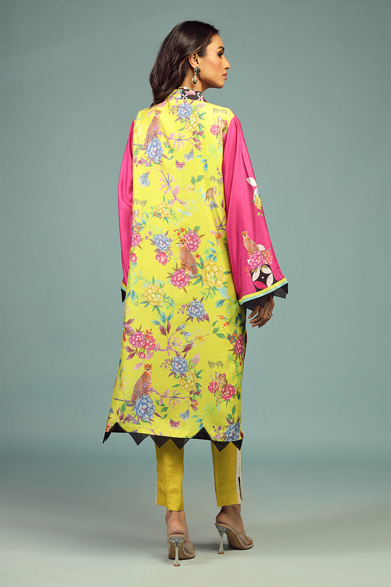 Wardha Saleem | Luxury Pret Traditional Wear | SHIKARGAH SHIRT WITH DUPATTA ( 2 PC) - Official Wardha Saleem - Agha Fabrics UK