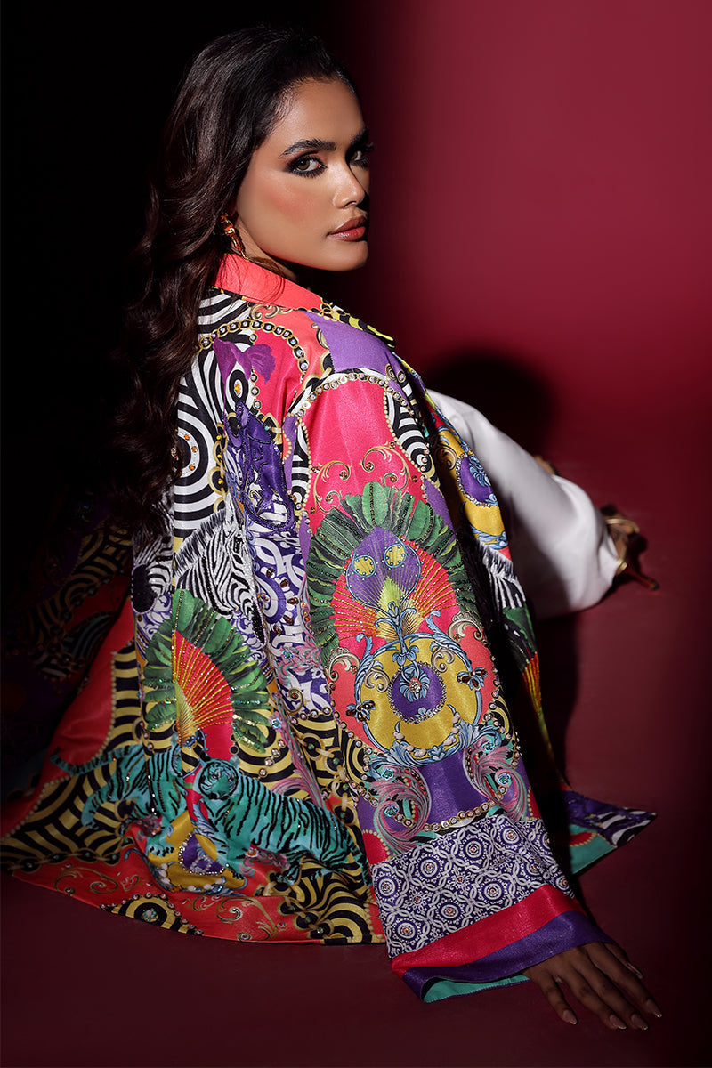 Wardha Saleem | Luxury Pret Fusion Wear | SAFARI JACKET WITH JUMPSUIT (2PC)