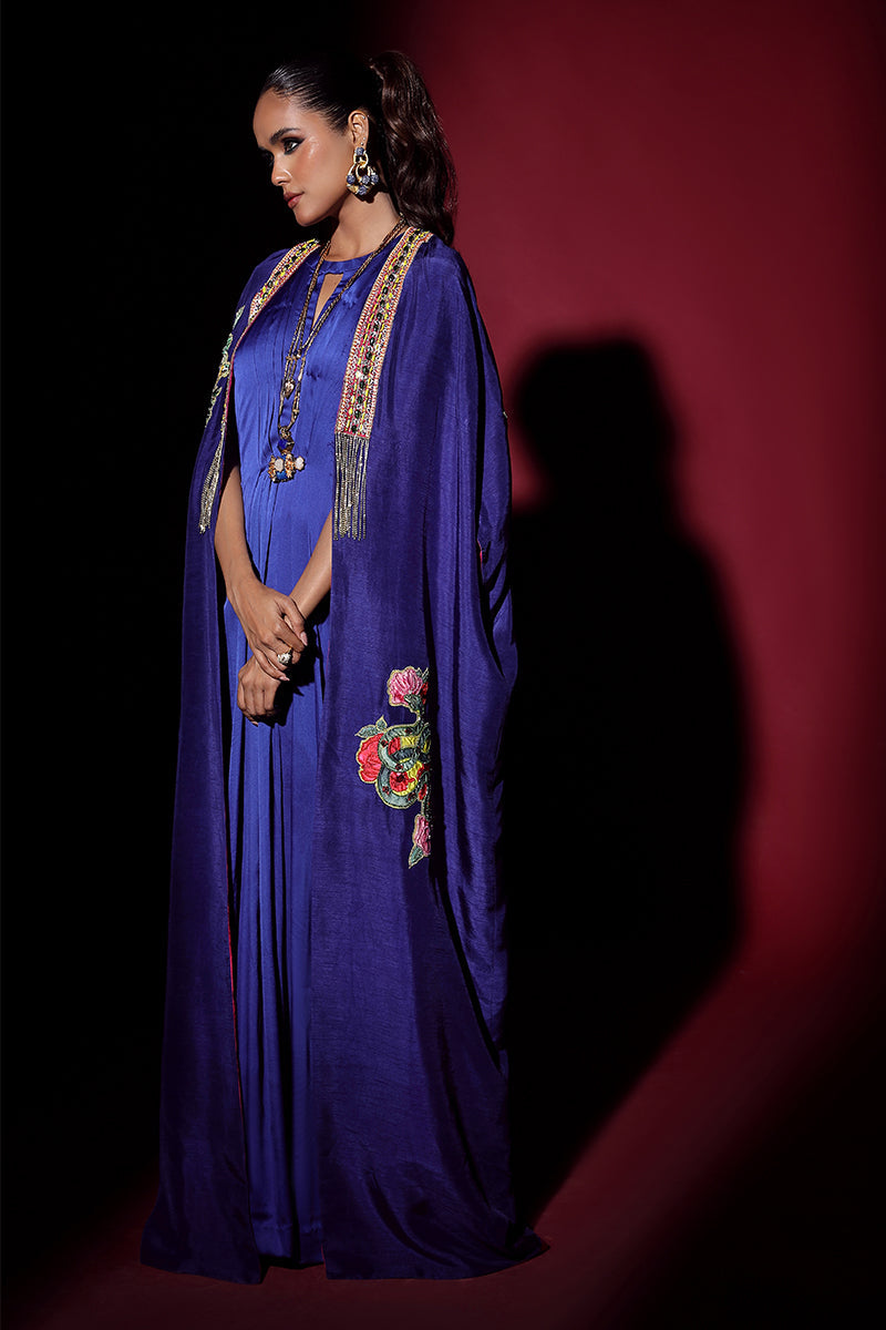 Wardha Saleem | Luxury Pret Fusion Wear | NOVA CAPE WITH DRAPE (2PC)