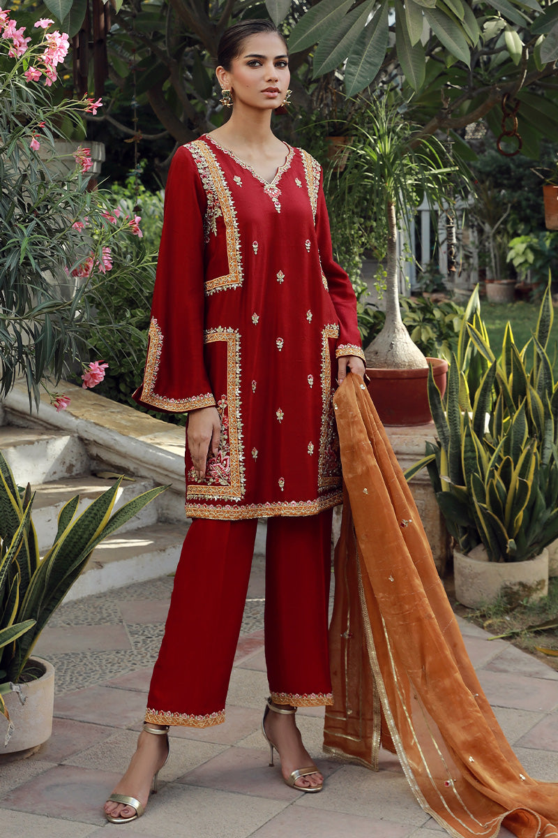 Sana Abbas | Velvet Formals | TOPAZ - Official Sana Abbas - Agha Fabrics UK
