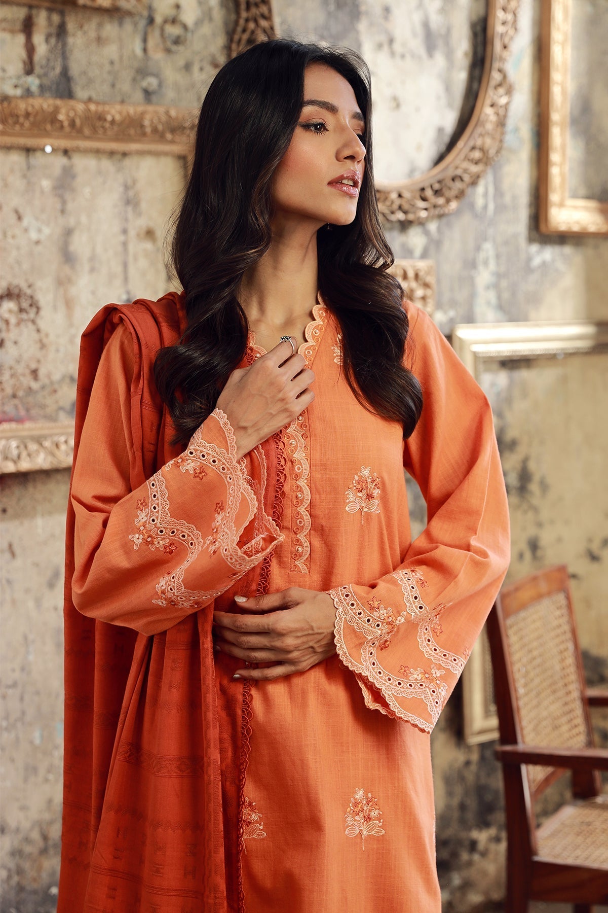 Sahar | Winter Collection | Apricot Ember